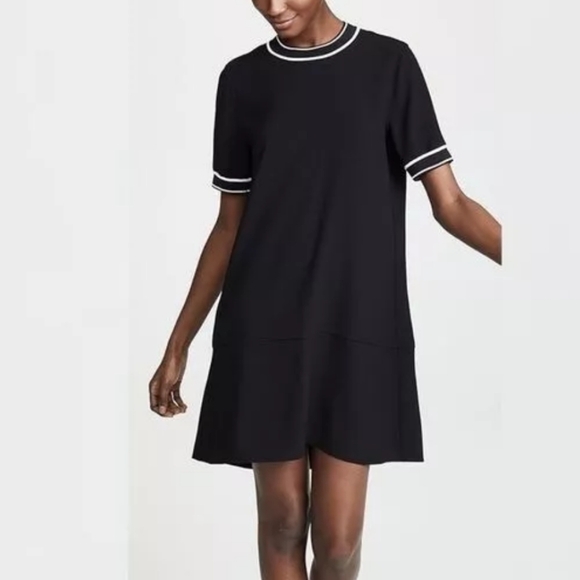 rag & bone Dresses & Skirts - Rag & Bone Black Shift Mini Dress Sz XS Contrast Trim Mod Minimalist Chic